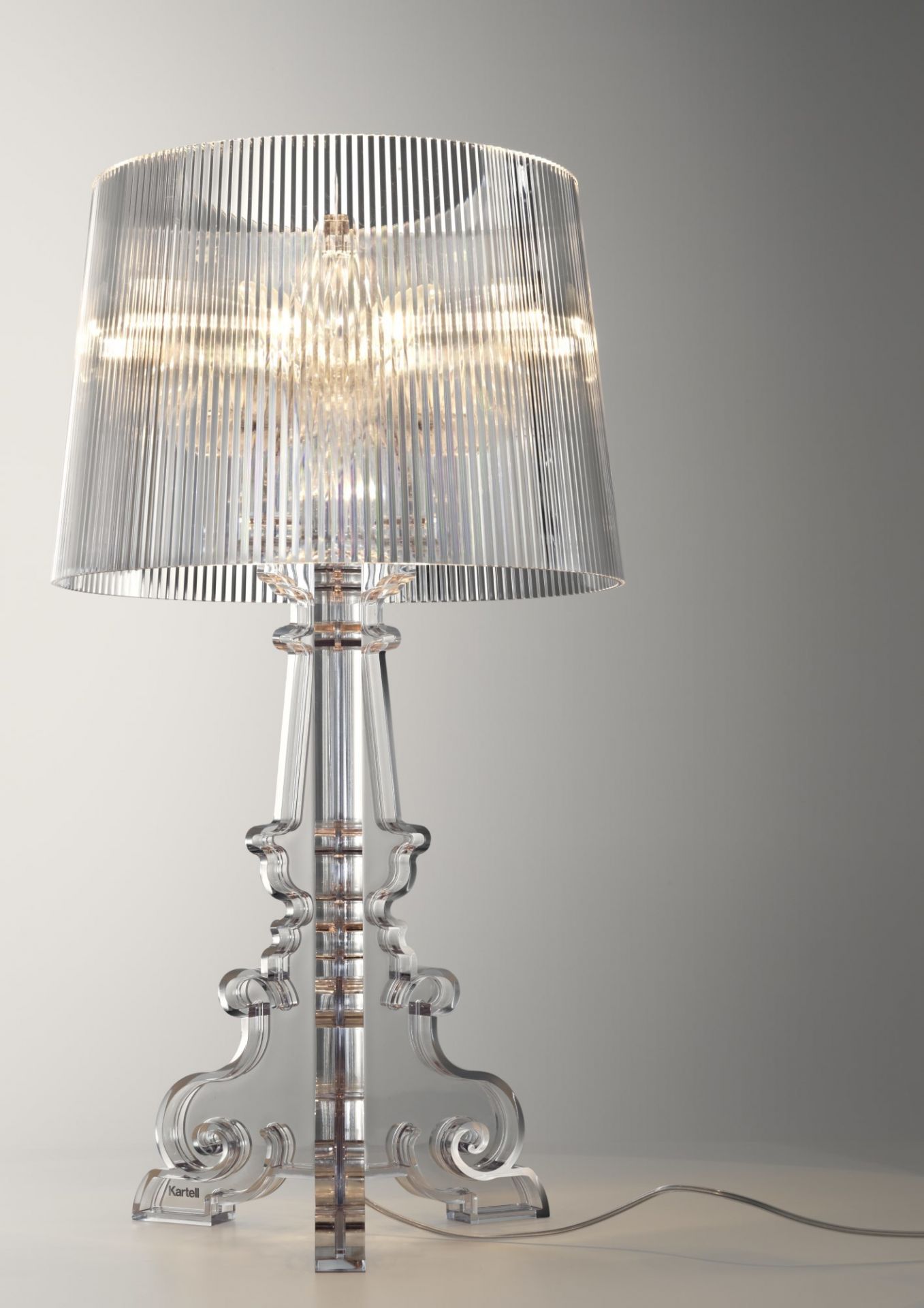 Bourgie Tischleuchte Glasklar Dimmbar Kartell
